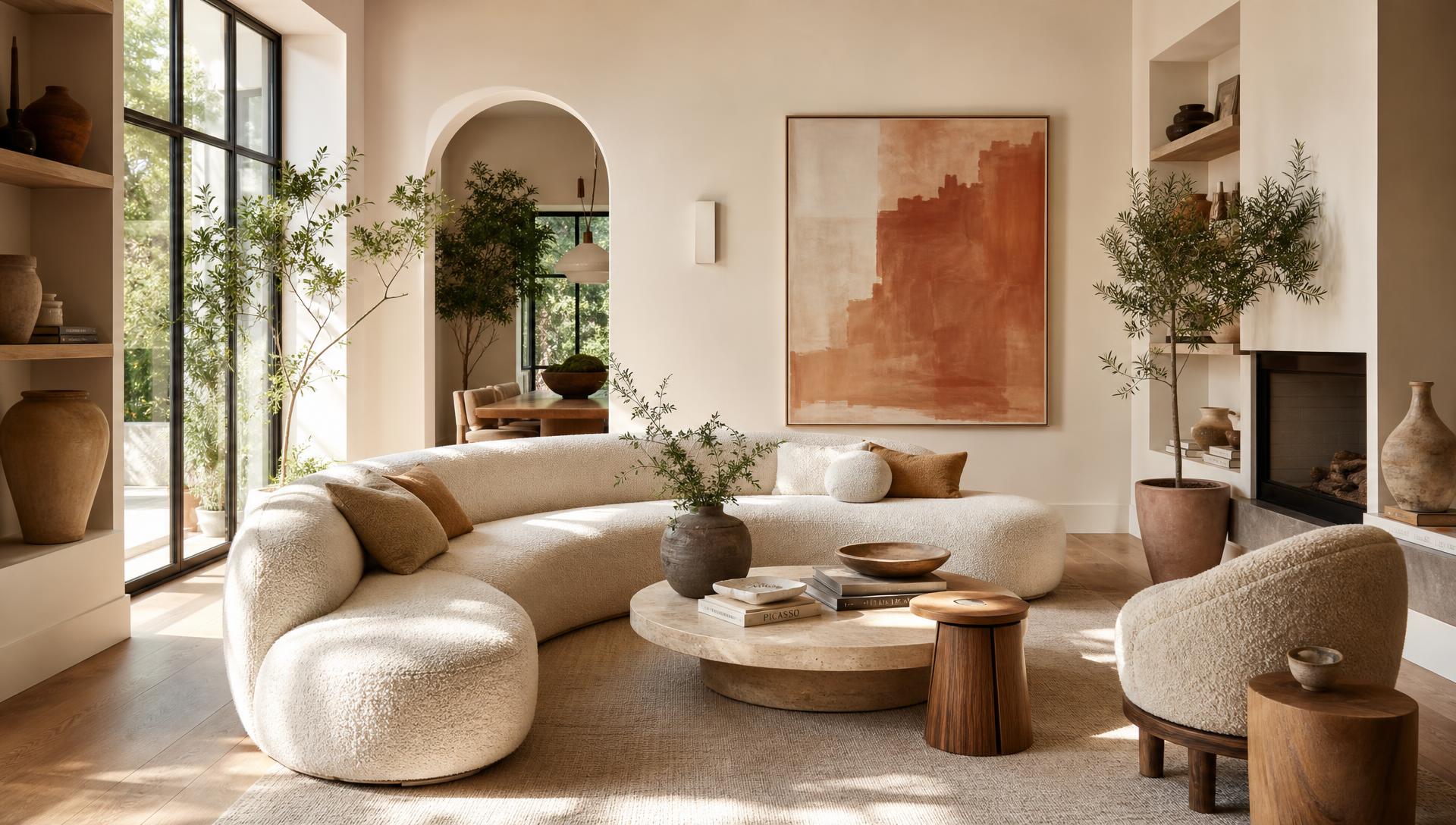 Warm, layered interior designed by thOmsdesign